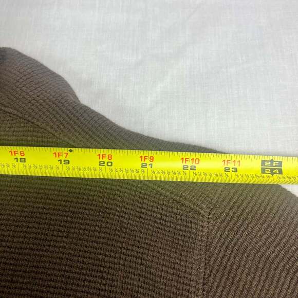 Wolverine  1/4 Zip Mens 2XL Waffle Knit Outdoor Workwear Gorpcore Brown - Picture 3 of 11